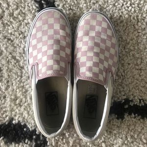 Pink and cream Vans